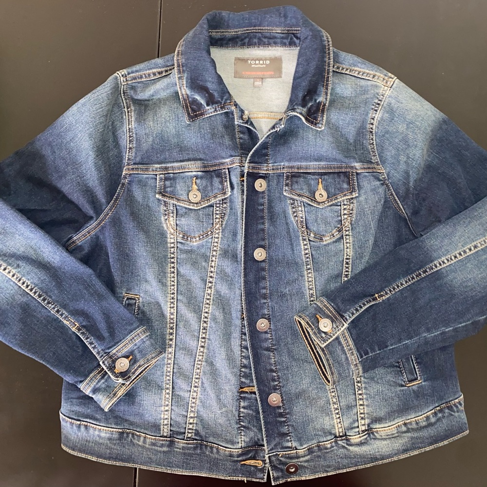 Torrid Dark Blue Denim Jacket